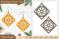 Earrings Lasercut Mandala SVG Bundle
