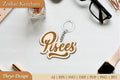 Zodiac Key Chain SVG Bundle
