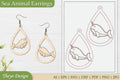 Sea Animal Earrings SVG Bundle