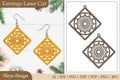 Lasercut Mandala Earrings SVG Bundle