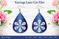 Laser Cut Flower Earrings SVG Bundle
