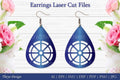 Laser Cut Flower Earrings SVG Bundle