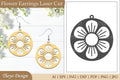 Lasercut Flower Earrings SVG Bundle
