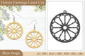 Lasercut Flower Earrings SVG Bundle