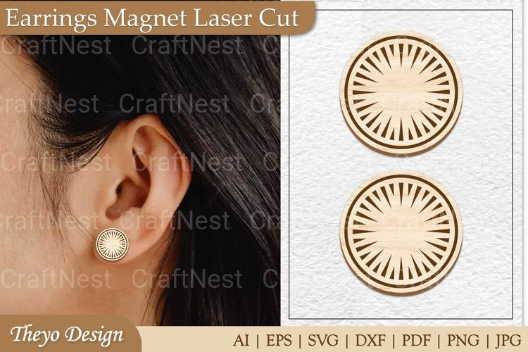 Earrings Magnet from Earrings Magnet SVG