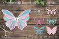 Geometric D Butterfly SVG Bundle