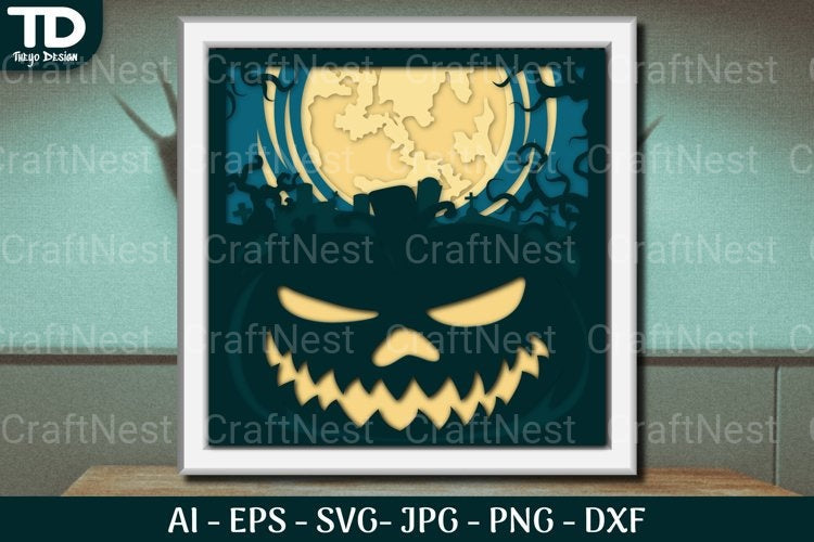 Shadow Helloween Layered Papercut SVG Bundle