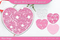 Heart D Layered Papercut SVG Bundle