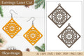 Mandala Lasercut Earrings SVG Bundle