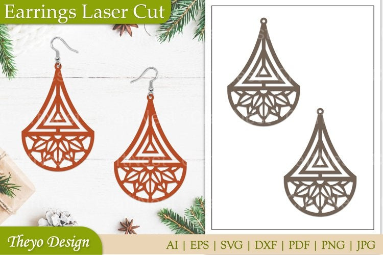 Lasercut Earrings SVG Bundle