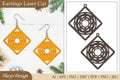 Earrings Lasercut Mandala SVG Bundle