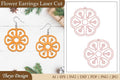 Earrings Lasercut Flower SVG Bundle