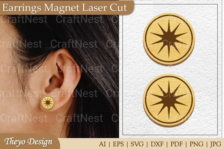 Earrings Magnet and Magnet SVG Bundle