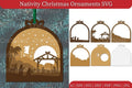 Nativity Christmas Ornament SVG Bundle