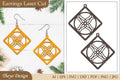 Earrings Lasercut Mandala SVG Bundle