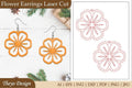 Earrings Lasercut Flower SVG Bundle