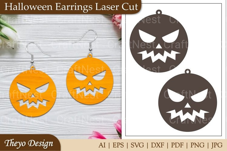 Halloween Earrings Clipart Bundle