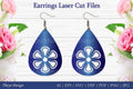 Laser Cut Flower Earrings SVG Bundle