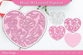 Heart D Layered Papercut SVG Bundle