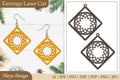 Earrings Mandala Lasercut SVG Bundle