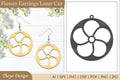 Lasercut Flower Earrings SVG Bundle