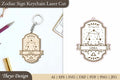 Zodiac Sign Keychain SVG Bundle
