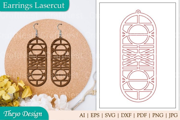 Earrings Lasercut SVG Bundles