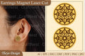 Earrings Lasercut Magnet SVG Bundle