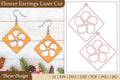 Earrings Lasercut Flower SVG Bundle