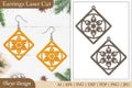 Earrings Mandala Lasercut SVG Bundle