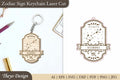 Zodiac Sign Keychain SVG Bundle