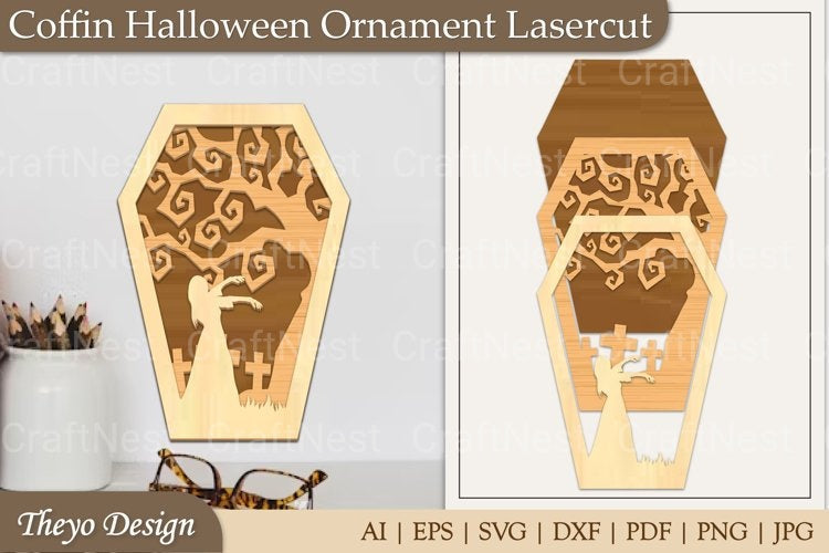 Coffin Ornament SVG Bundle