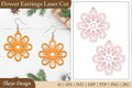 Earrings Lasercut Flower SVG Bundle