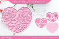 Heart D Layered Papercut SVG Bundle