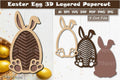 Easter Bunny Egg Layered Papercut SVG Bundle