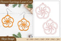 Lasercut Flower Earrings SVG Bundle
