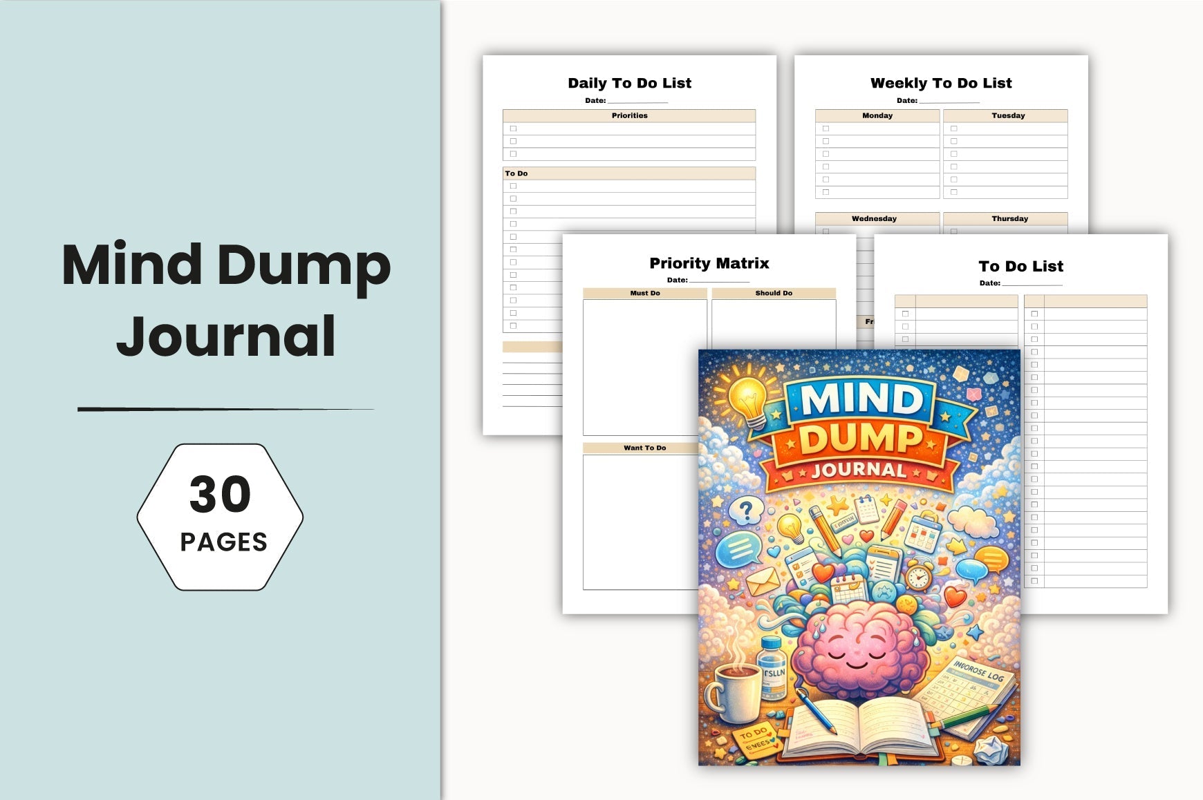 Mind Dump Journal for Creative Expression
