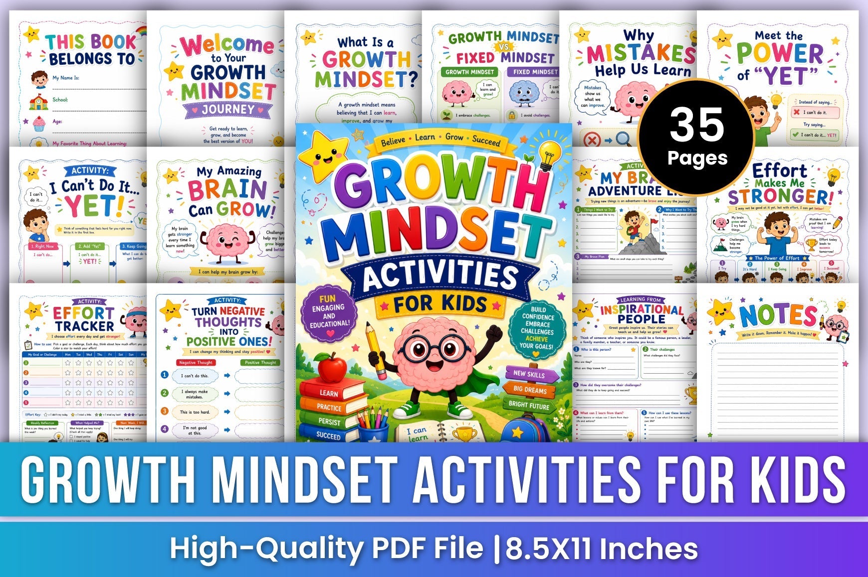 Growth Mindset Activities For Kids