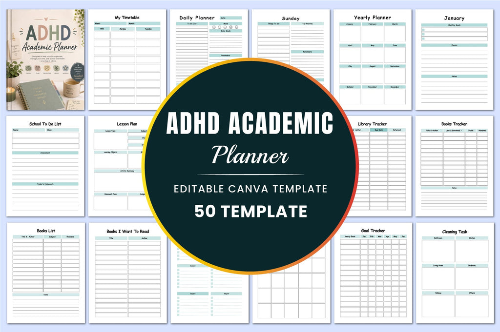 Adhd Academic Planner