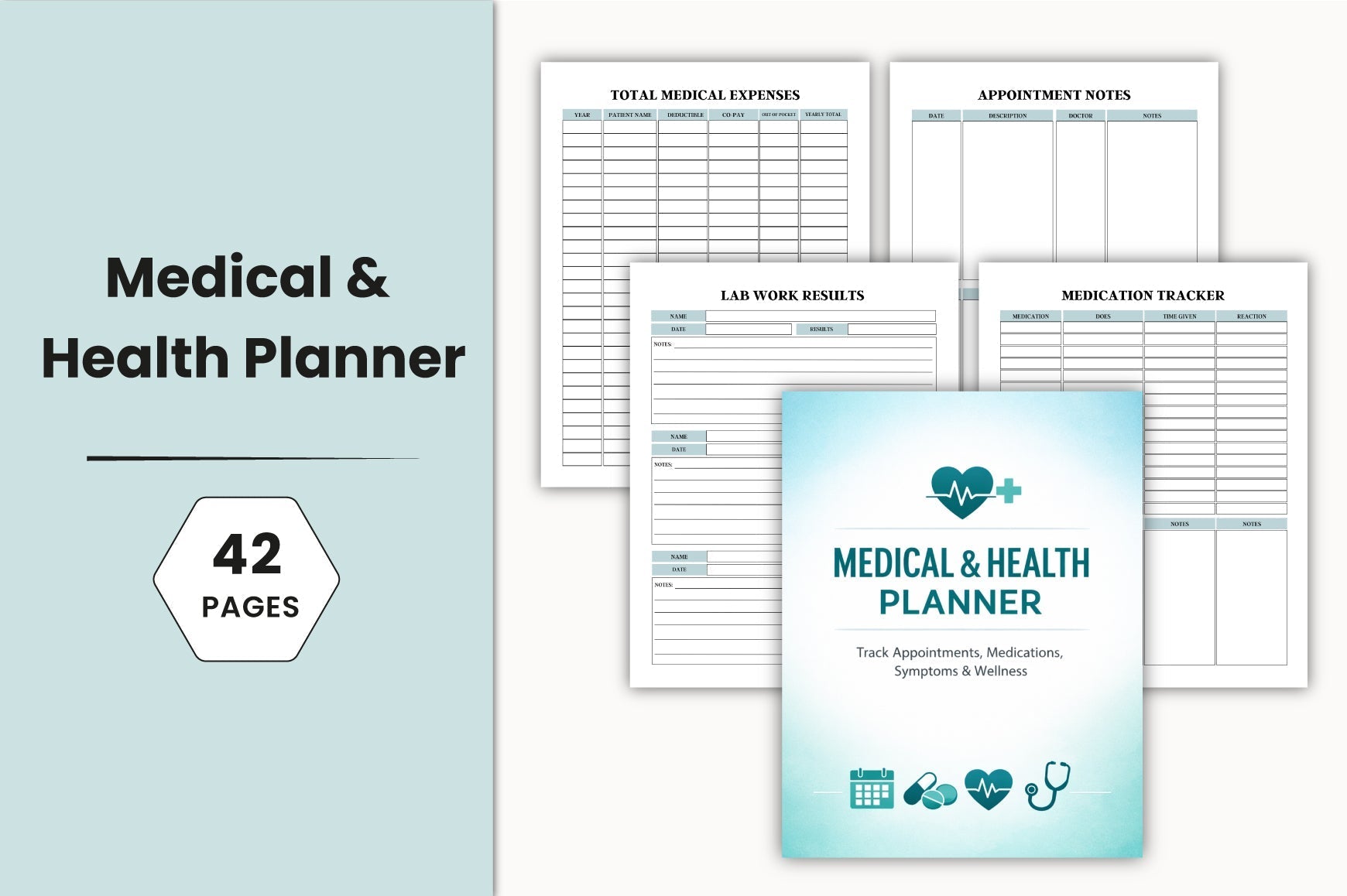 Medical Health Planner Template