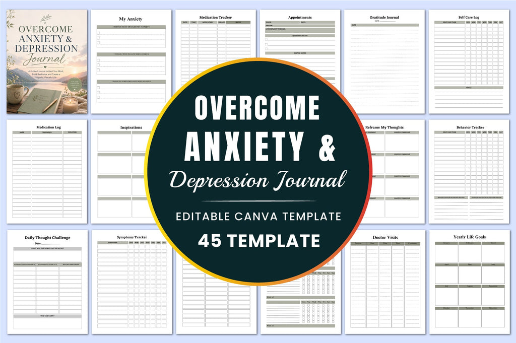 Overcome Anxiety Depression Journal
