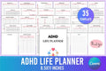 ADHD Printable Planner life planner cover for daily organization