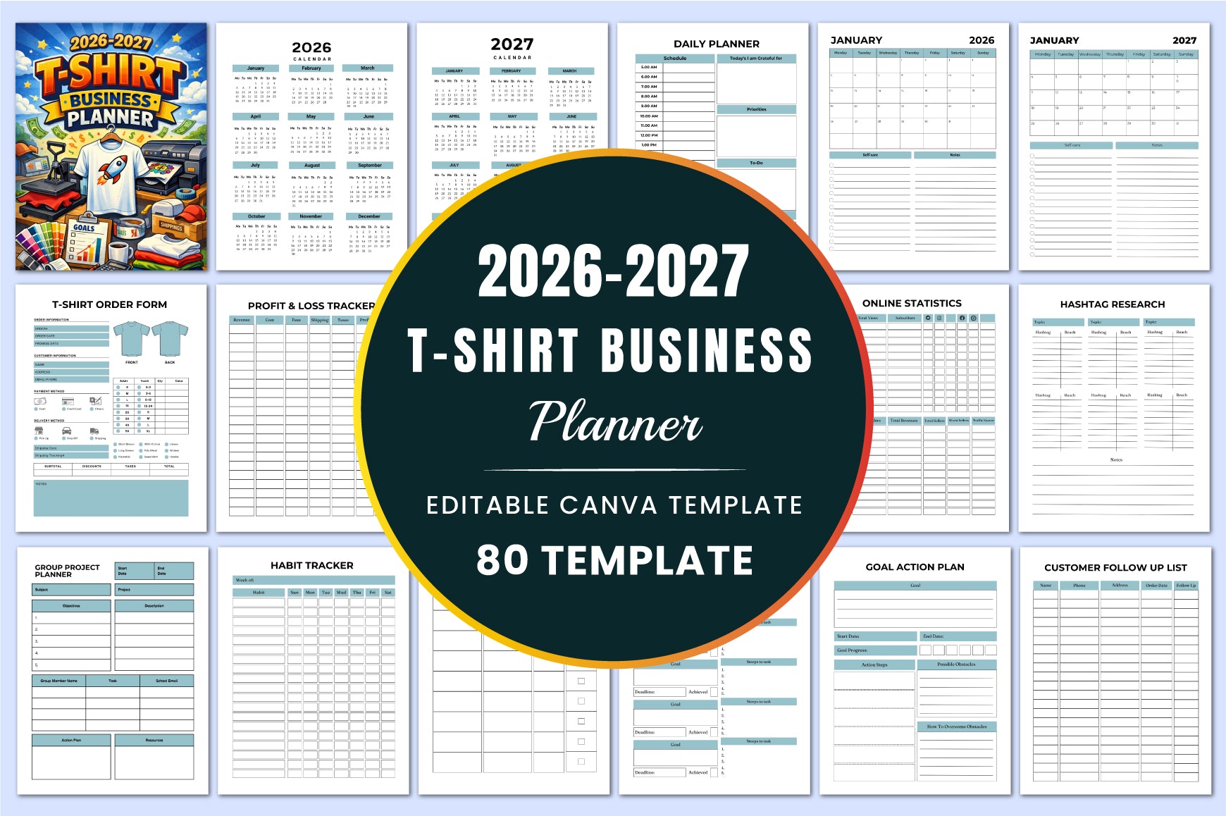 Shirt Business Planner