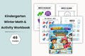 Kindergarten Winter Math Activity Workbook