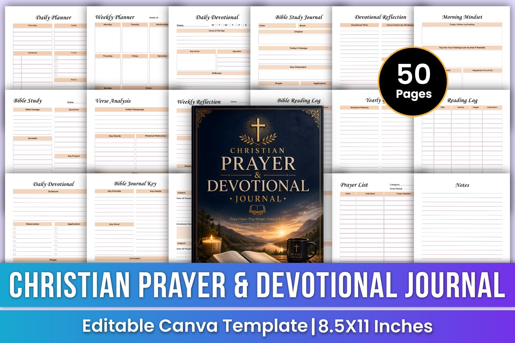 Christian Prayer Devotional Journal