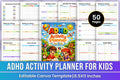 Adhd Activity For Kids Planner