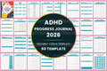 ADHD Progress Tracker cover with printable tracker pages