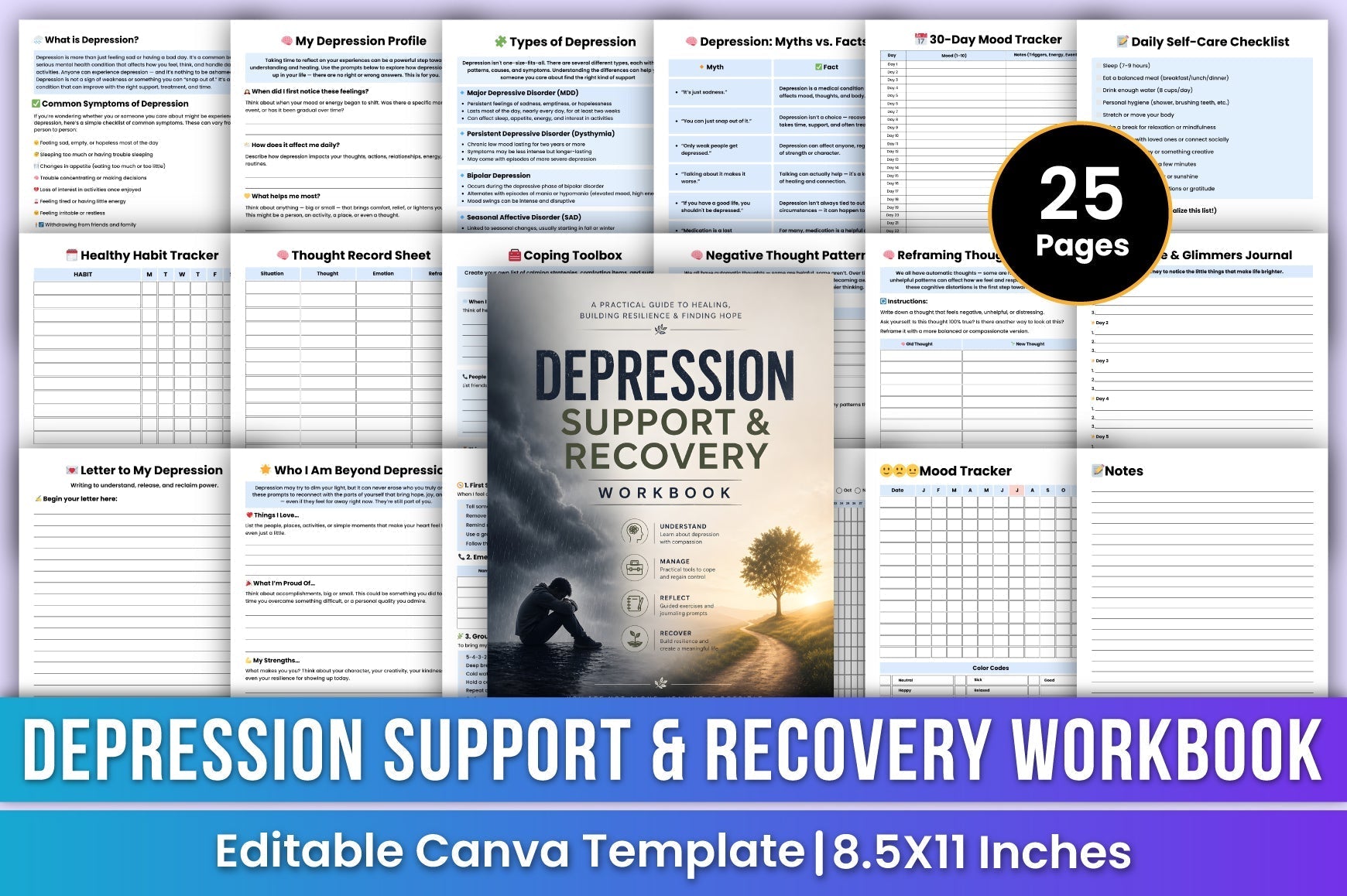 Depression Support Recovery Workbook