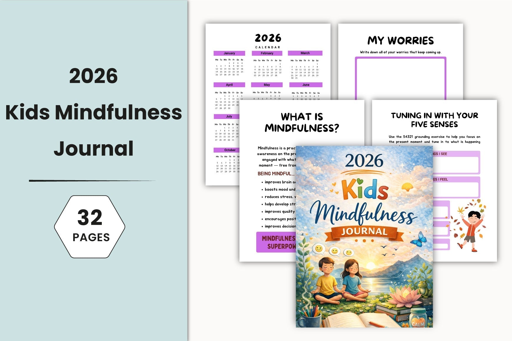 Kids Mindfulness Journal