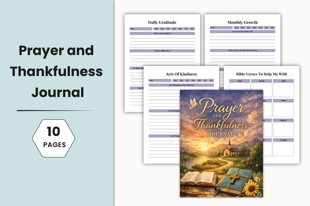 Prayer and Thankfulness Journal